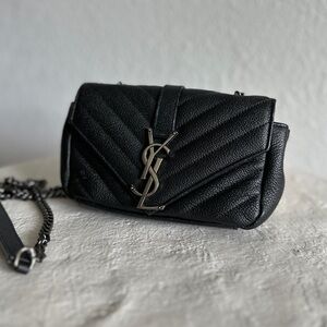 Yves Saint Laurent Monogram Matelasse Baby Chain Crossbody